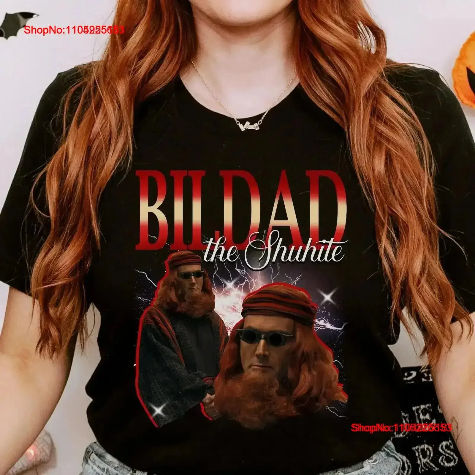 

Good omens T Shirt Bildad the Shuhite Professional Midwife Cobbler Retro Jersey vintage Washed Top For Everyday Wear homme