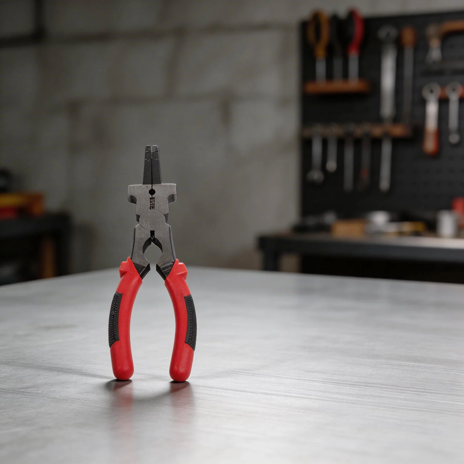 Red Welding Tool Welding Pliers Rust-Preventive Coating Lightweight Design Long Handle Length Multi Functional Welding Pliers
