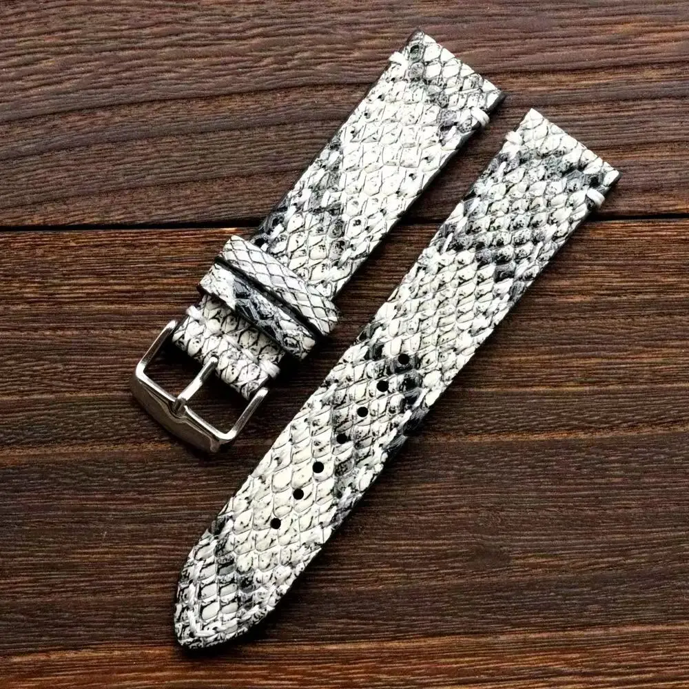 Handmade strap genuine leather men's and women's vintage 18/19/20/22mm suitable for embossed cowhide soft bracelet