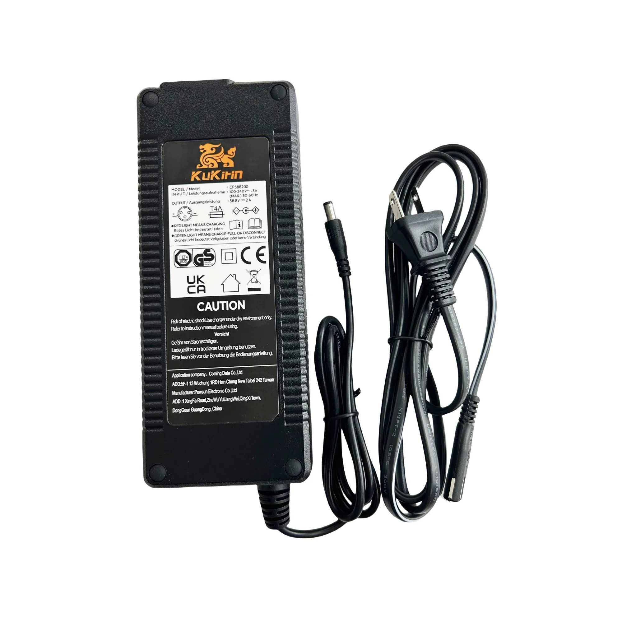 Original 58.8V 2.0A Lithium Charger For Kugoo Kukirin G3 Electric Scooter Battery Charger Parts Replacement Accessories