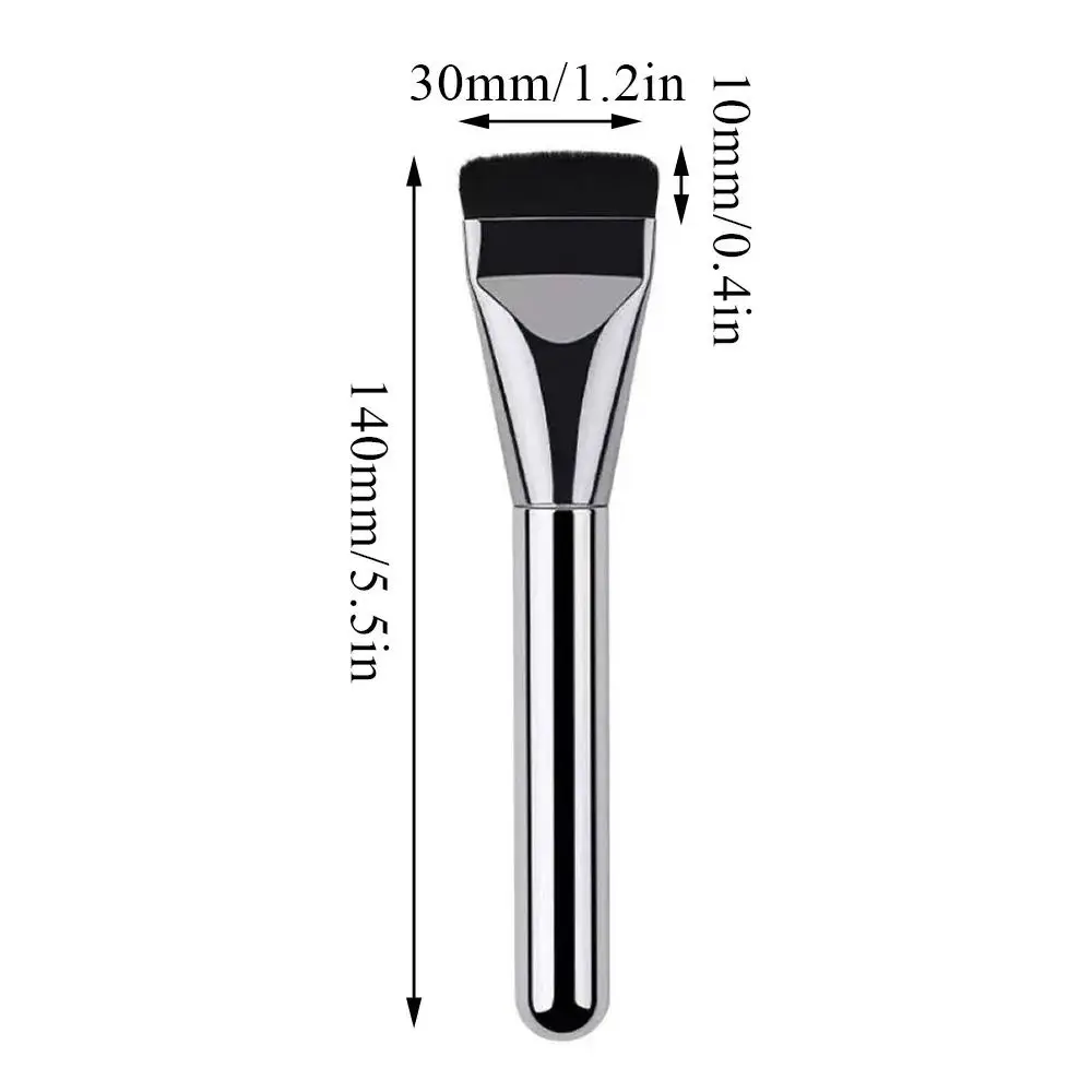 Nuevo cepillo de base coreano, ultrafino, piel desnuda, cabeza plana, fino, ligero, corrector, maquillaje, máscara Facial