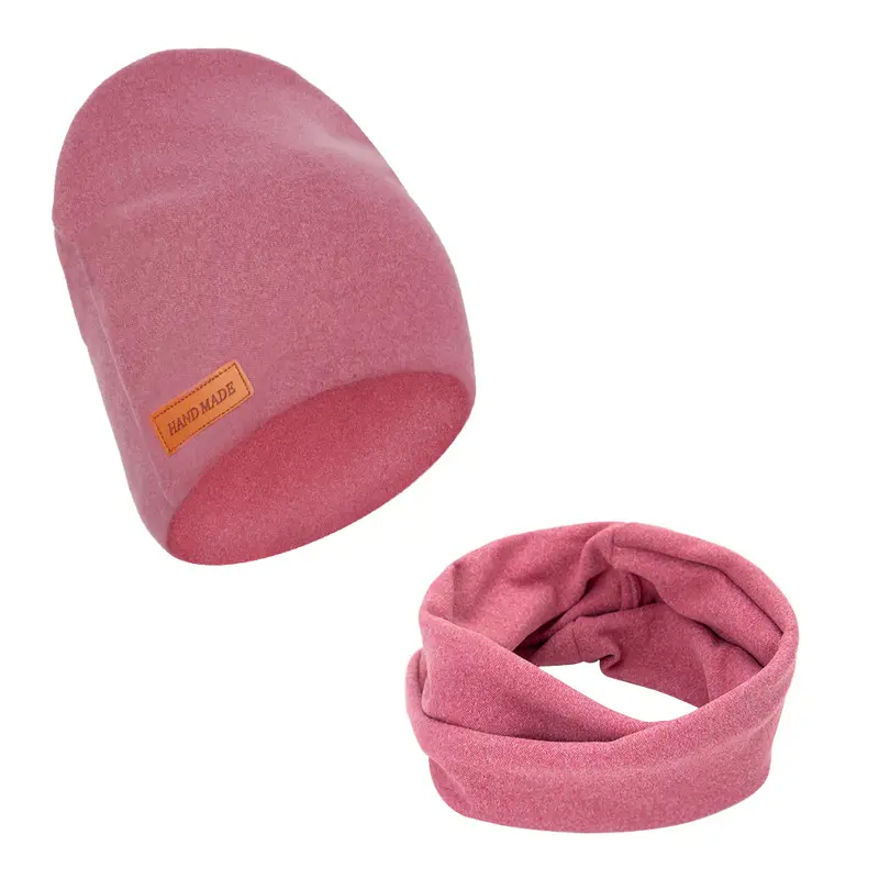 2Pcs/Lot Faux Cashmere Baby Turban Hats Scarf Set Newborn Kids Leather Stick Winter Double Layers Caps Bonnets Fashion Headwraps - Image 15