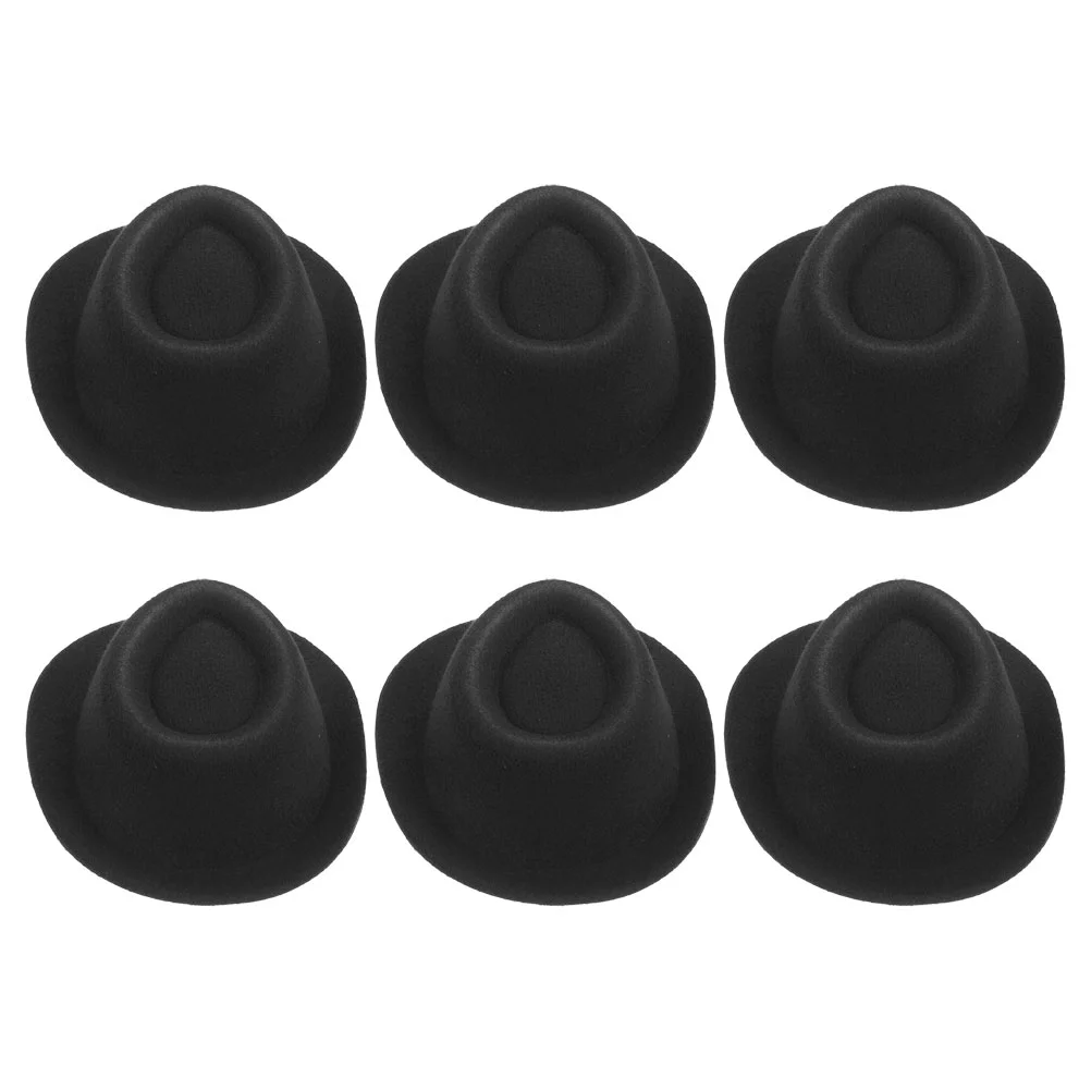 

6pcs Mini Hat Miniature Hat Decoration Mini House Prop Small Hat mini hats for drinks tiny hats for crafts