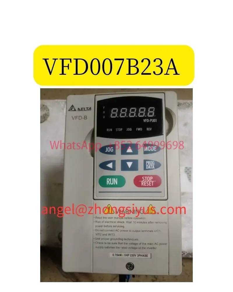 VFD007B23A Used Delta inverter 0.75kW 220V operation function OK