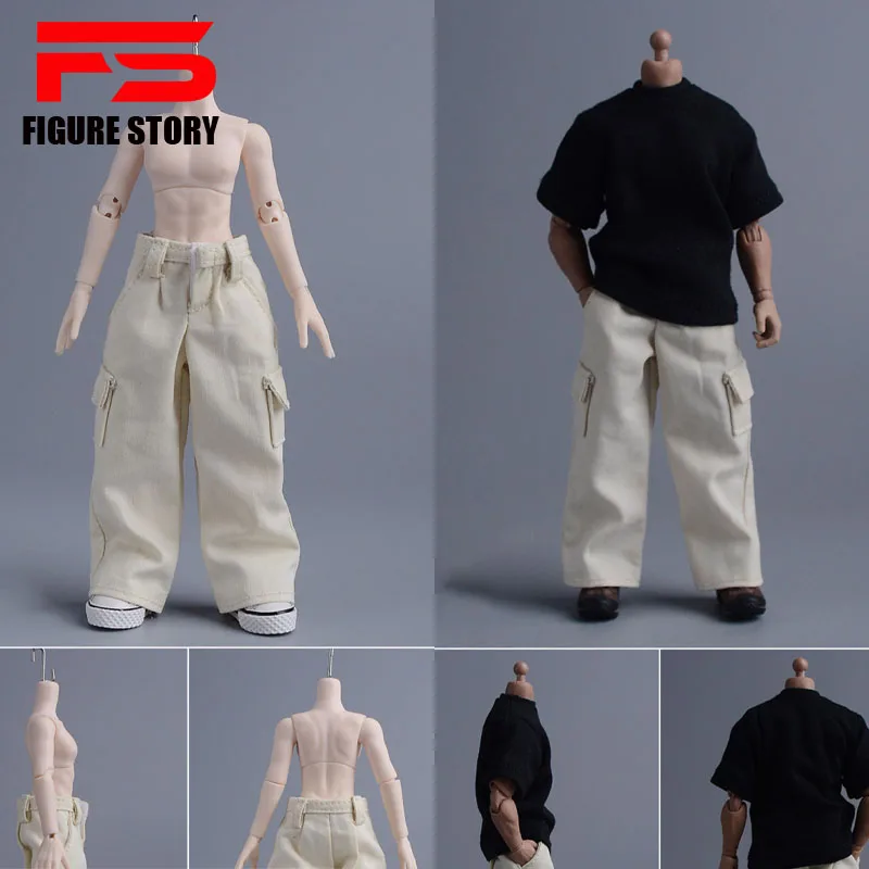 

1/12 scale dolls work pants fit 6'' action figure body model