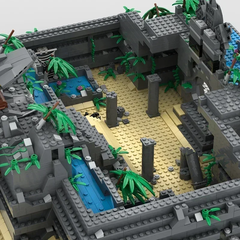 

Moc Building Bricks Знаменитая приключенческая игровая модель Технология потерянного храма Модульные блоки Подарки Рождественские игрушки Наборы «сделай сам» Сборка
