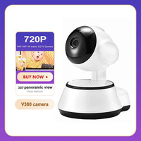 WiFi Mini IP Camera HD Auto Tracking Night Vision Infrared Baby Monitor Smart Home Surveillance CCTV Camera with V380 Pro APP