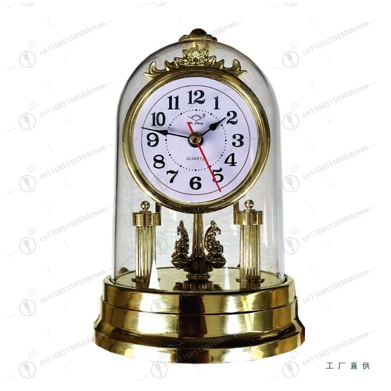 

Clock Decorative Clocks Home Accessories Mute Desk Clock European Vintage Clock Elegant For Office/Study Decoration Use
