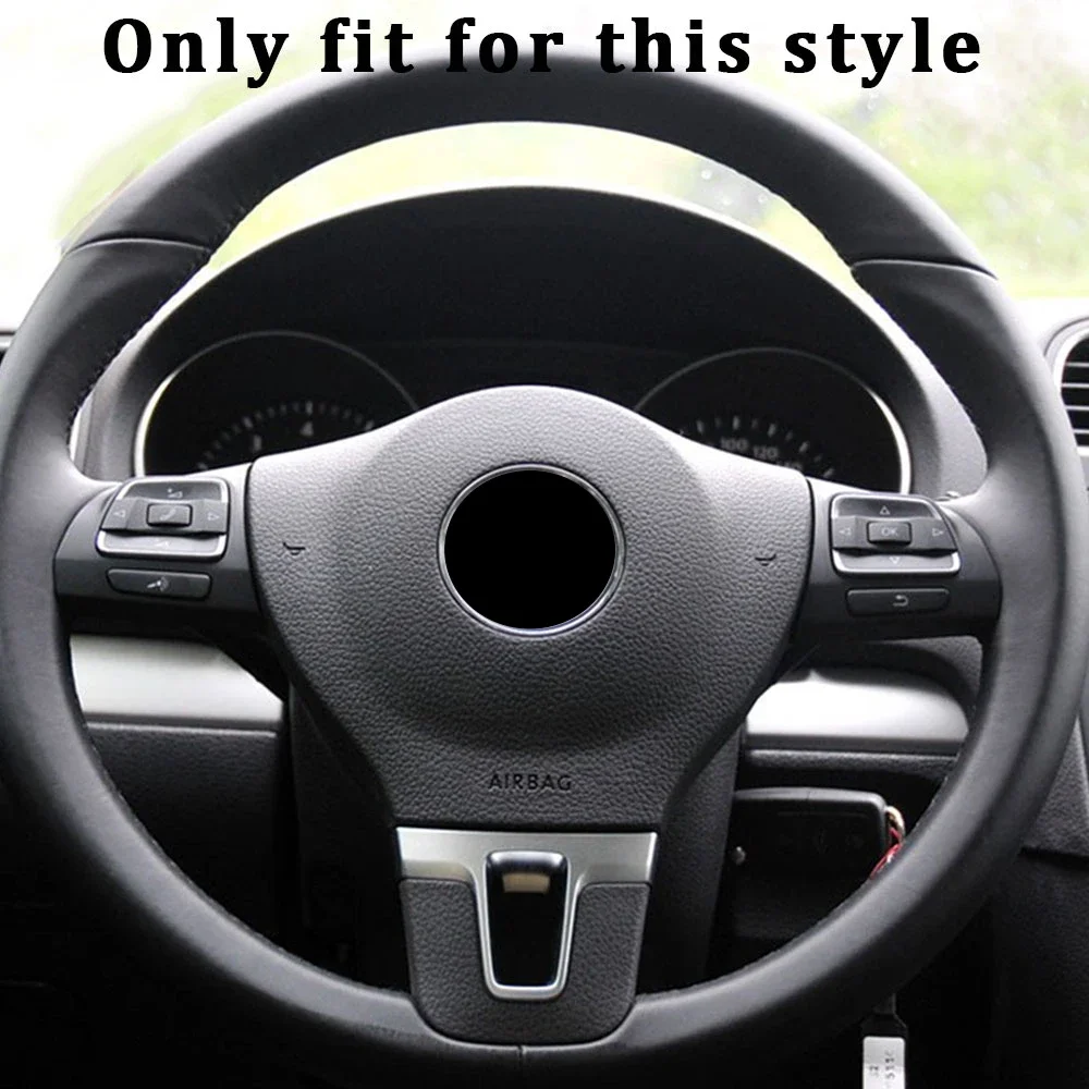 Steering Wheel Switch Panel Trim for Volkswagen VW Golf 6 Mk6 Passat B7 CC Eos Tiguan Jetta Touran Sharan Caddy Car Stickers