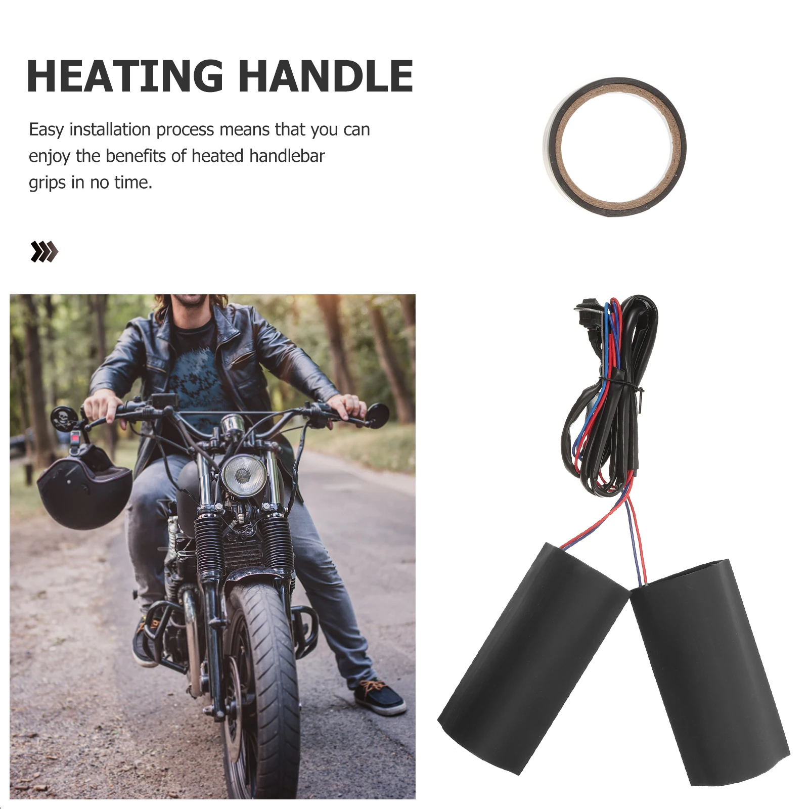 

12V Heated Motorcycle Grips H Covers Anti Freezing H Warmers for Atv Scooter Universal Electric Heating Gloves Winter