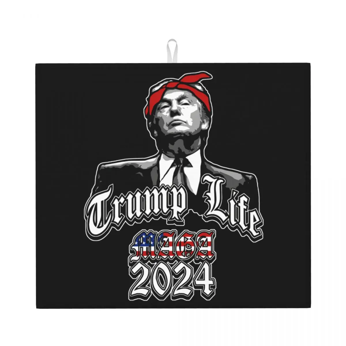 Trump Life MAGA 2024 Dish Drying Mat for Kitchen Absorbent Fast Dry Microfiber Dishes Drainer Pads