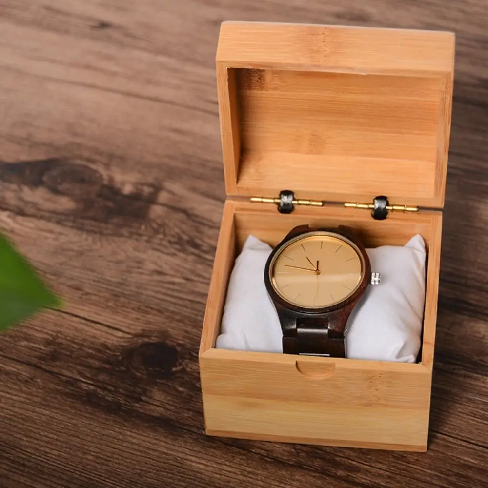 Simplicity Wood Watch Box Right Angle Luxury Watch Gift Box Premium Exquisite Pocket Watch Case