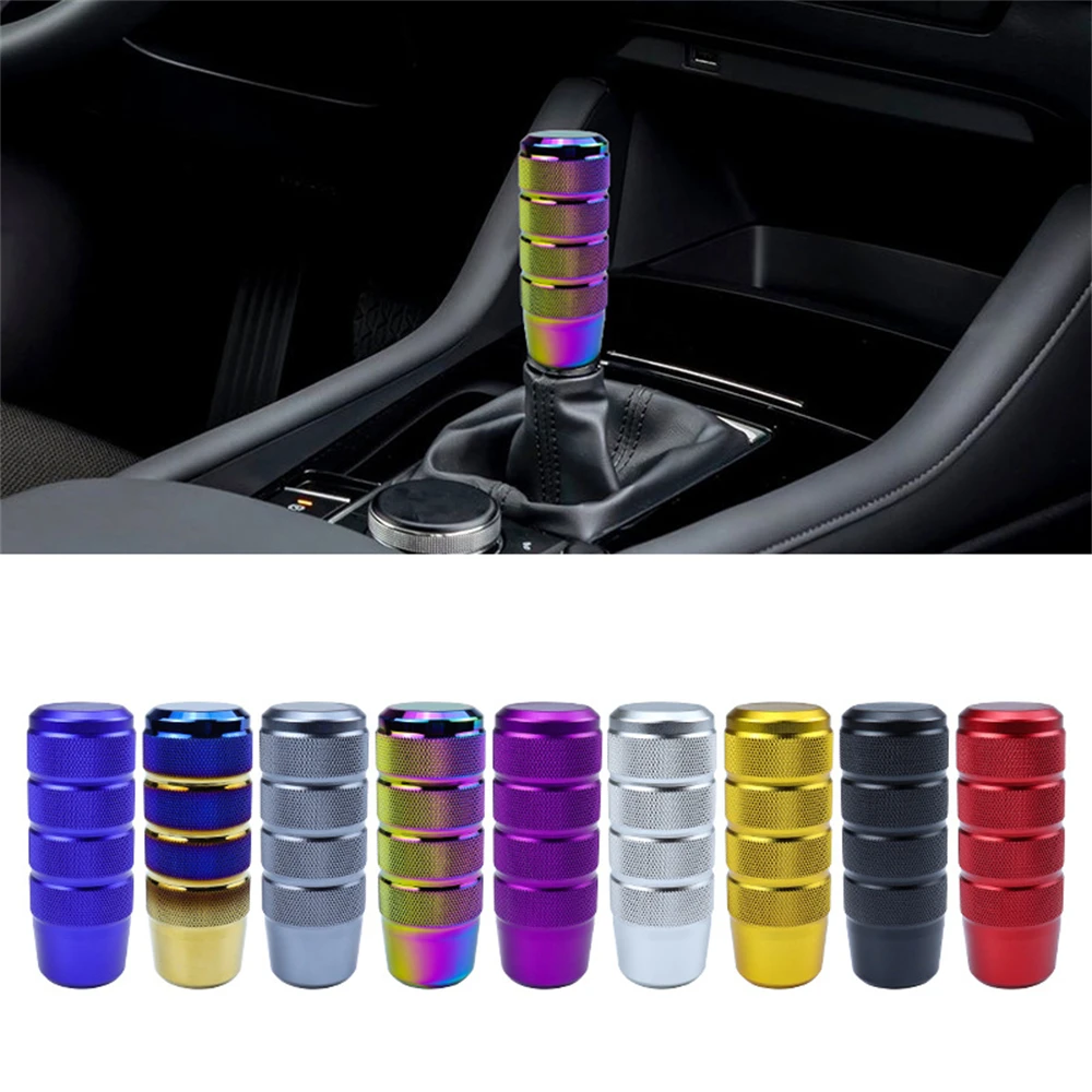 Universal Car Gear Shift Knob Stick Manual Transmission Aluminum Extended Gear Shifter Gear Head Knob Lever AT MT