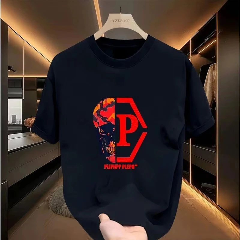 

Summer Fashion T-shirt for Men Y2K Tops Luxury Brand Letter Printing T-shirt Short Sleeve Tee Women Fashion Round Neck Tops