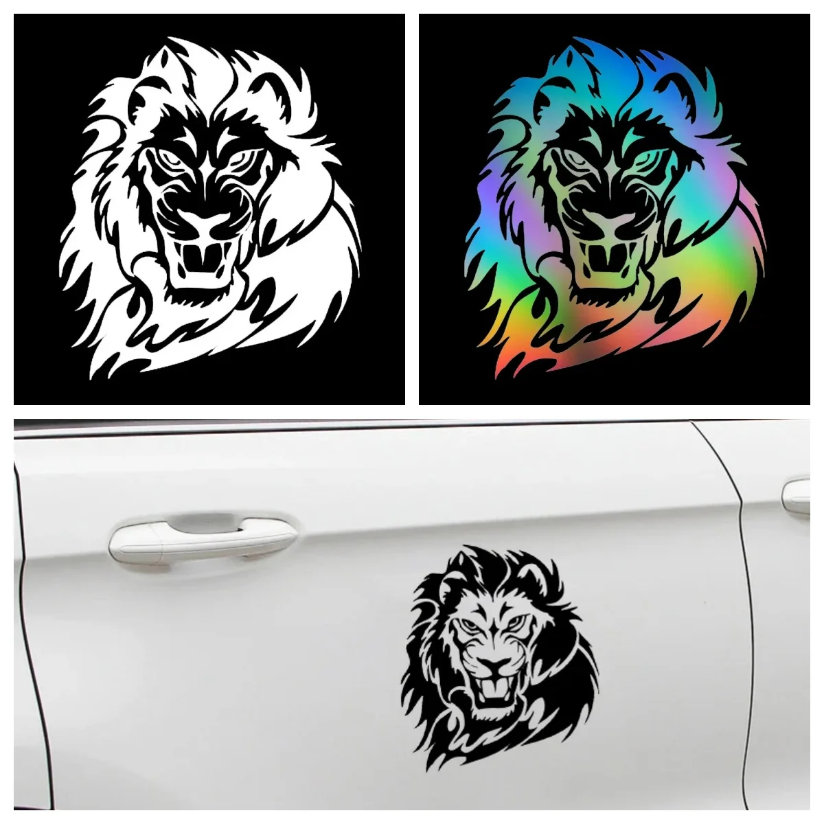 

Fashion Mighty Lions Car Sticker Motorcycle Laptop Trunk Wall Vinyl Decals Decoration Accessories