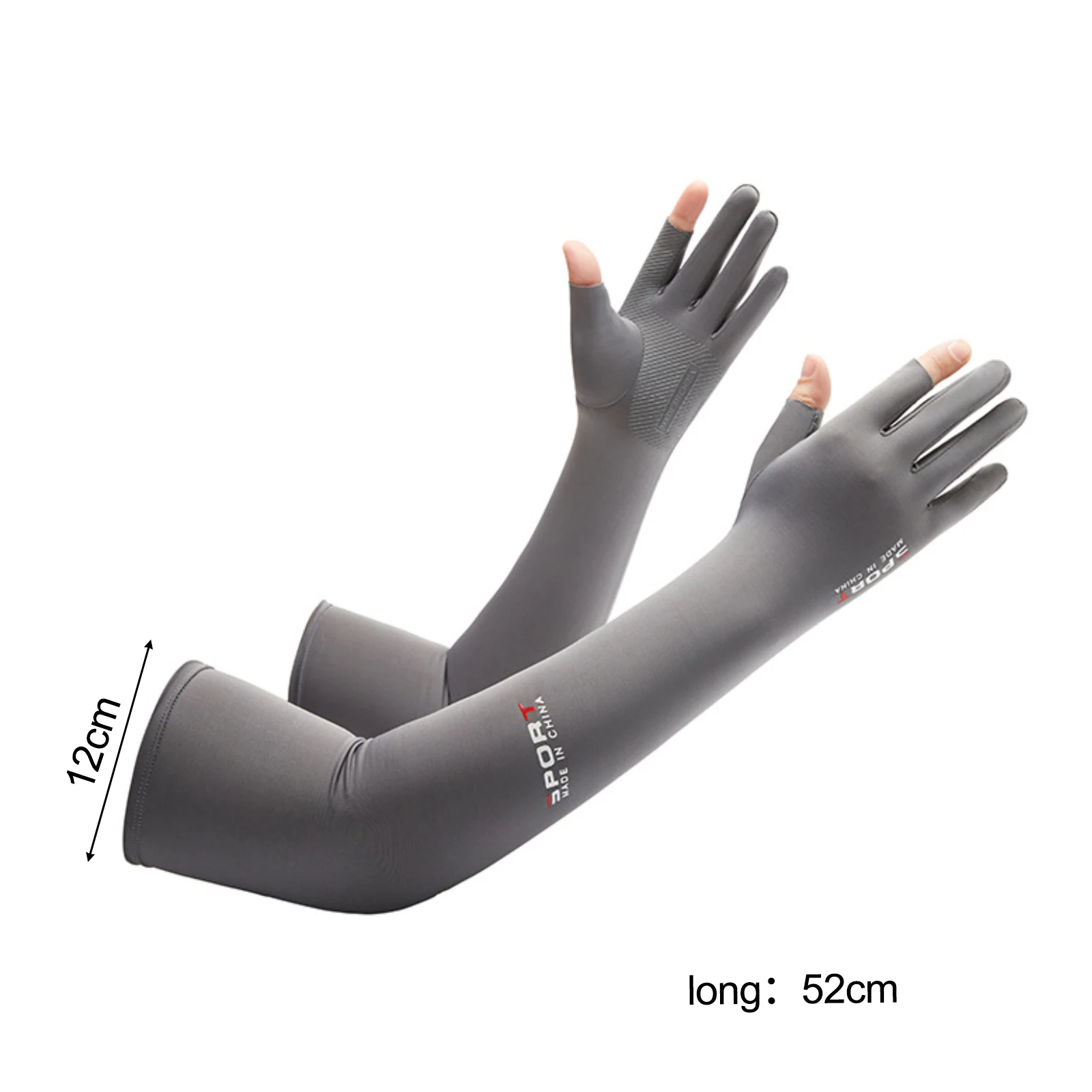 

Fashion Printed Arm Warmers Sunscreen Sleeves For Men And Women Outdoor Cycling Anti-slip Half Finger Sleeve Gloves
