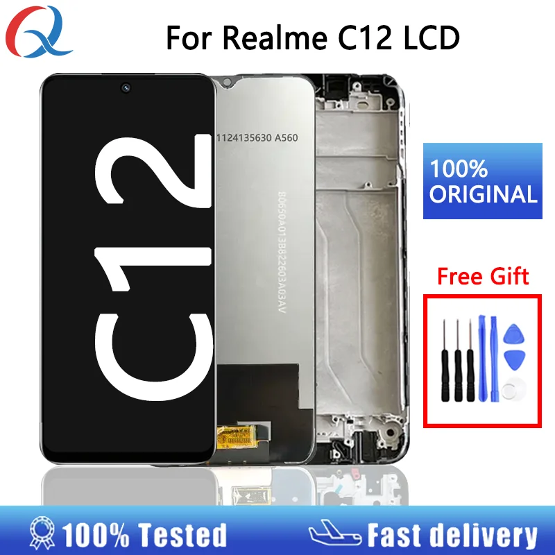 Оригинальный сменный экран для realme C12, ЖК-дисплей для realme C12, ЖК-дисплей для Realme C12 pantalla