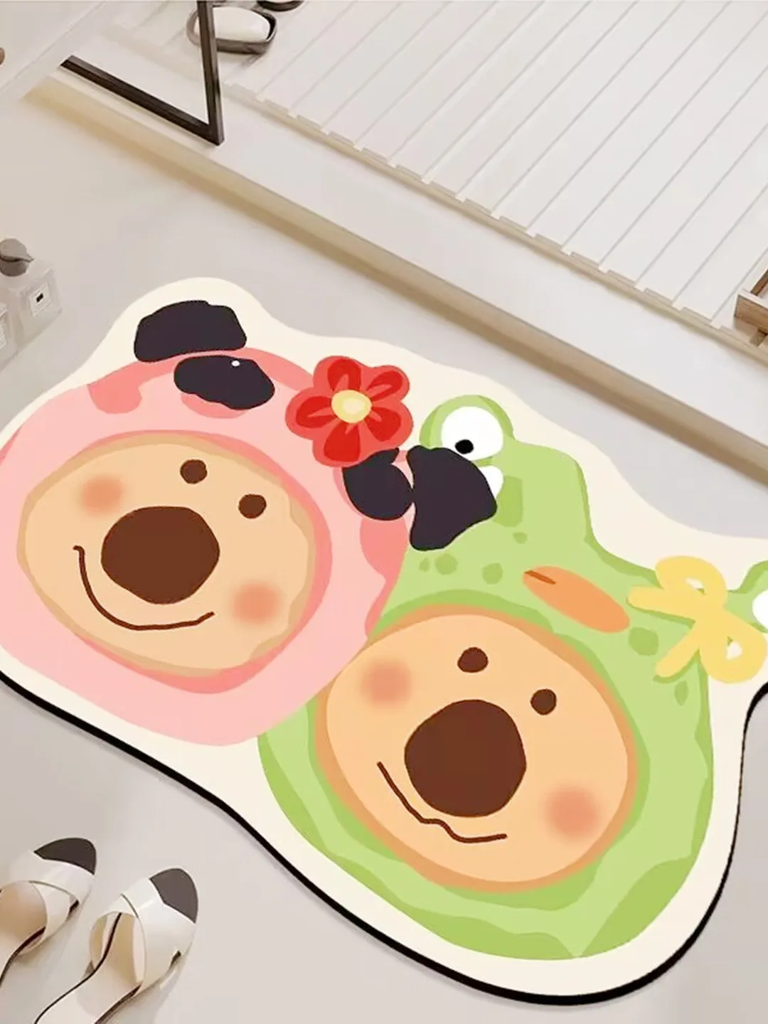 

Batoom Silicone Dendroid Mat Cute Cartoon Entrance Door Anti-slip Fall Proof Mat Wasoom Carpet Home Decorative Rugs