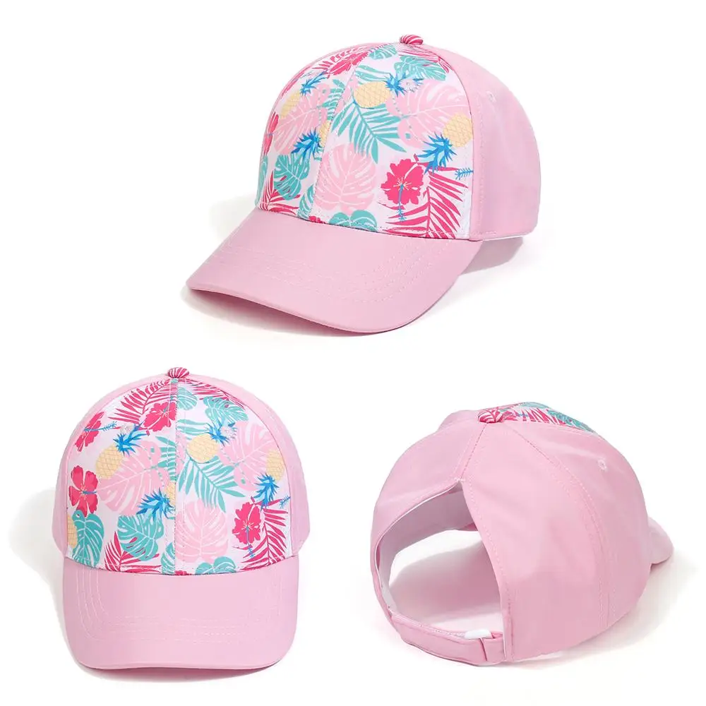 Quick Drying Snap Cap Mother &  Daughter High Messy Bun Ponycap Parent-Unisex Hat Ponytail Baseball Cap Baseball Cap