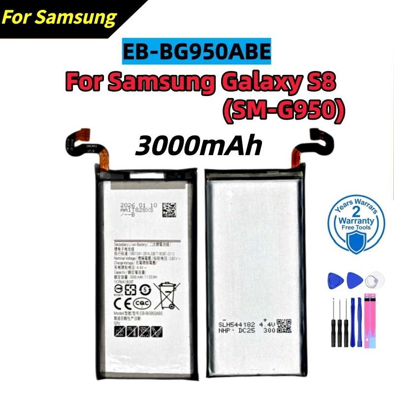 New Lithium Battery For Samsung Galaxy S8/S8 Plus/S9/S9 Plus/S10/S10e/S10 Plus/S10 5G SM-G950/955/960/965/970/973/975/977 Batter
