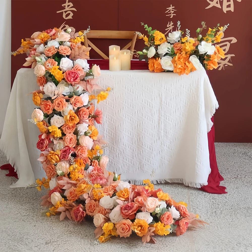 

1 м-2 м роза гортензия свадебный фон настольная дорожка диван пол цветочная композиция цветочный ряд банкетное шоу реквизит для вечеринки Декор