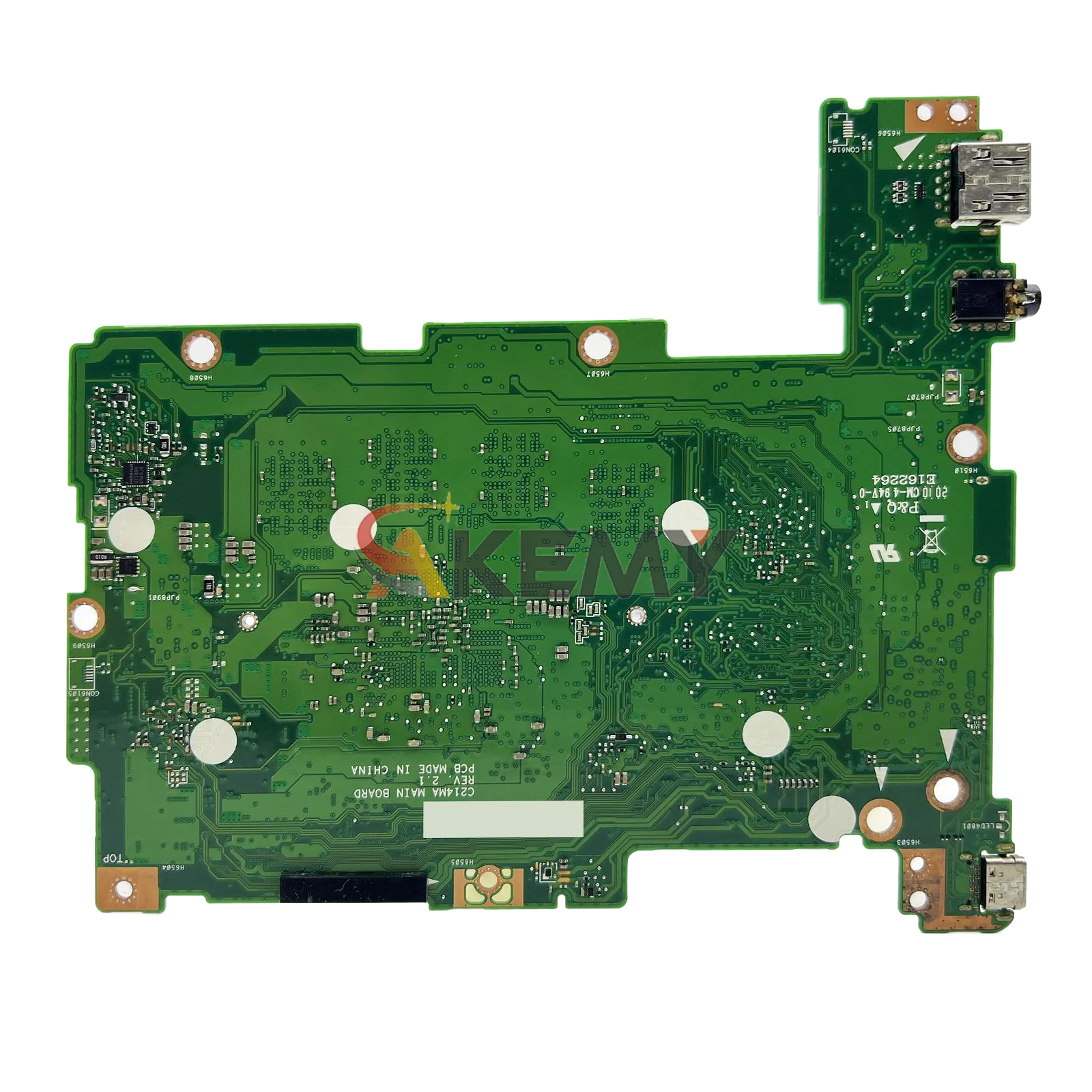 C214MA Laptop Motherboard For ASUS Chromebook C214M C214MA Notebook Mainboard With Celeron CPU 100% Tests OK Fast Shipping Stk