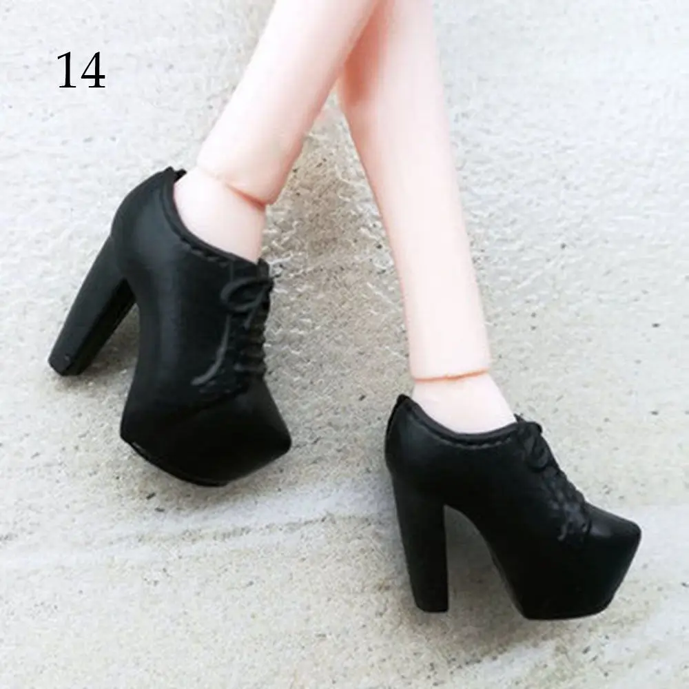 21 Styles Female Fashion Accessories  Shoes 1/6 Dolls Boot High Heels Shoes