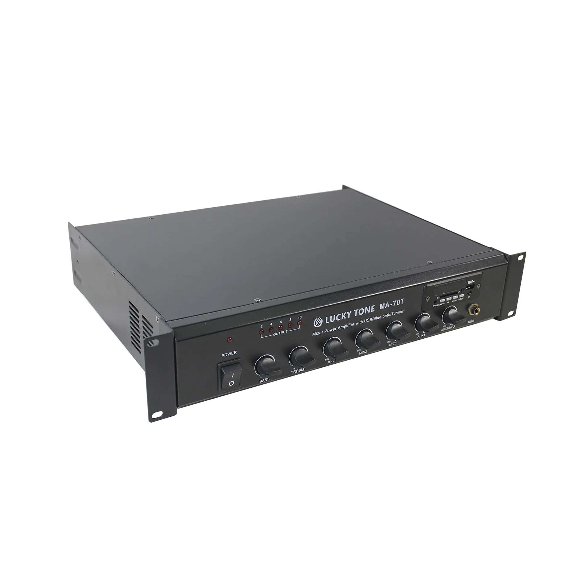 M Blue-tooth Digital Mixer Amplifier Public Address System Tuner 70W Power Mixer Amplifier with Audio Sources