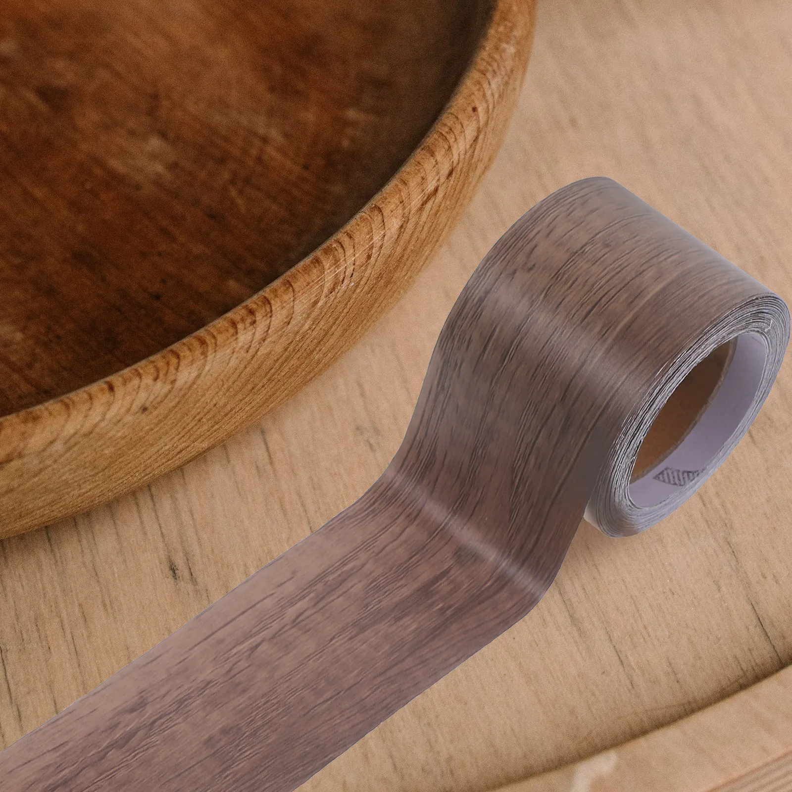 

2 рулона ленты для ремонта древесного зерна, самоклеящаяся деревянная цветная лента для мебели, кромки столов, стульев, защиты дверей шкафа