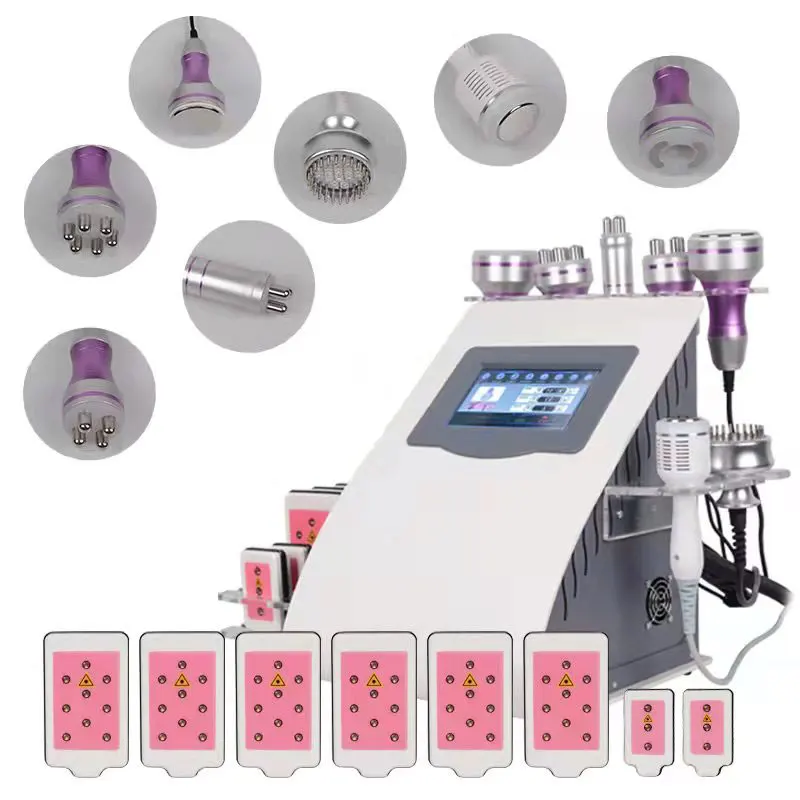 9 in 1 Portable Cavitation Machine Body Shaping Fat burning Wrinkle Removal Machine Cellulite Treatment Beauty Health Massager