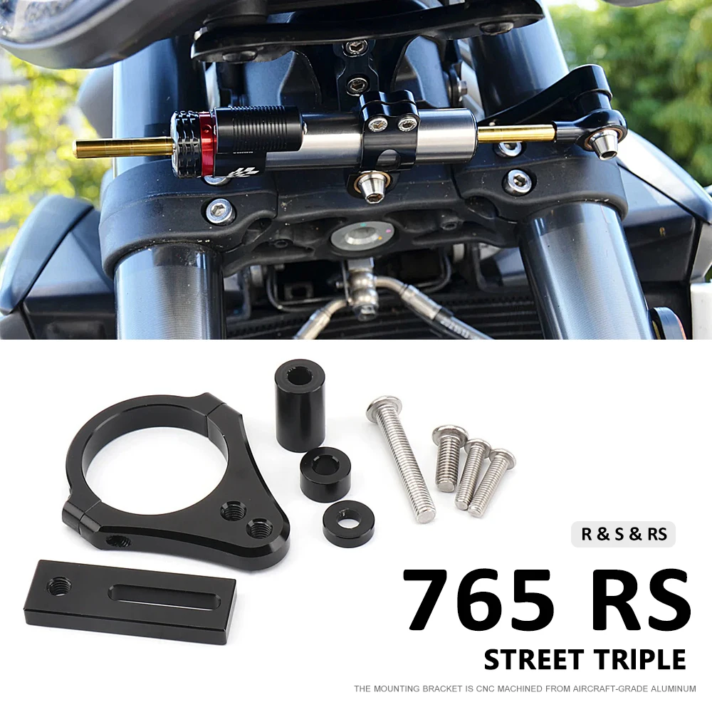 

Motorcycles Accessories Steering Stabilize Damper Bracket Mount Kit For Street Triple 765R STREET TRIPLE 765S 765RS 765 R S RS