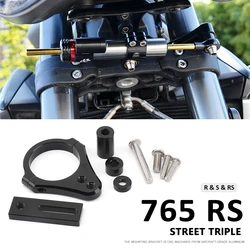 Motorcycles Accessories Steering Stabilize Damper Bracket Mount Kit For Street Triple 765R STREET TRIPLE 765S 765RS 765 R S RS