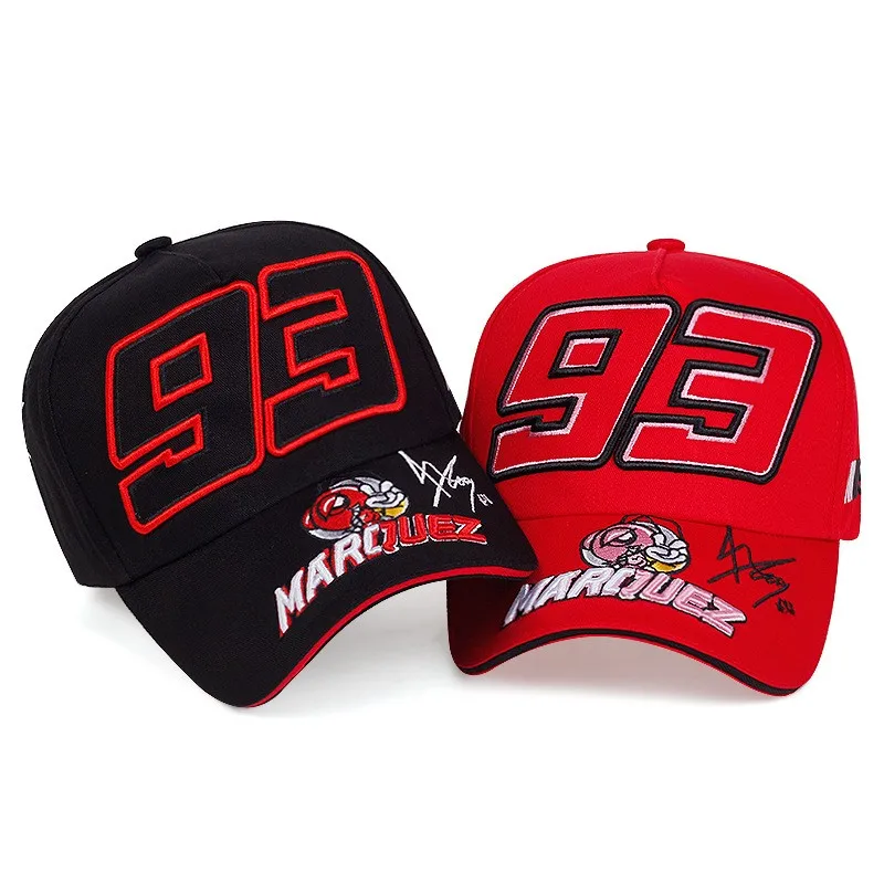 20204 New Digital 93 Ant Marquez Racing Pattern Embroidered Men\'s Curved Hip Hop Outdoor Sunshade Baseball Hat