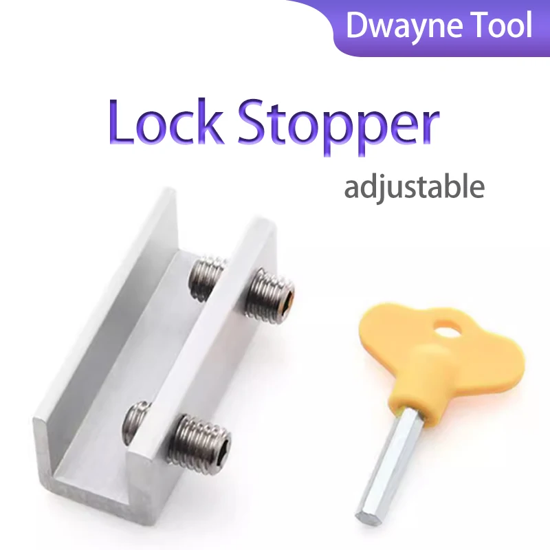 

Non-Punch Adjustable Safety Locks - Window Stopper, Anti-theft Door Lock, Sliding Window Hardware for Kids & Pets