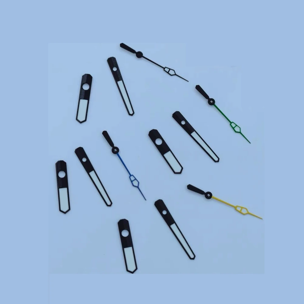 NH35 ساعة الأيدي الأخضر مضيئة أسود فضي وردة ذهبية ساعة اكسسوارات لحركة NH35/NH36/4R/7S اكسسوارات الساعات الإبداعية