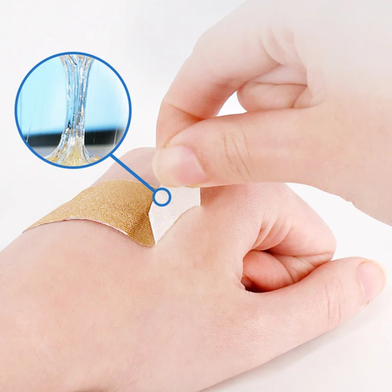 100pcs/set Waterproof Elastic Band Aid for Kids Adult First Aid Wound Plaster Sports Travel Kits  Patch Bandages