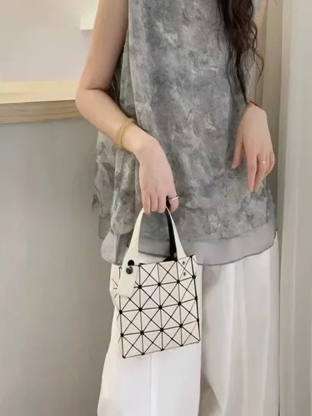 

Легкий круглый трапециевидный силуэт Ne Svel irt adient Живопись тушью Тонкий верх для поездок на работу Корейский свободный крой Pol...