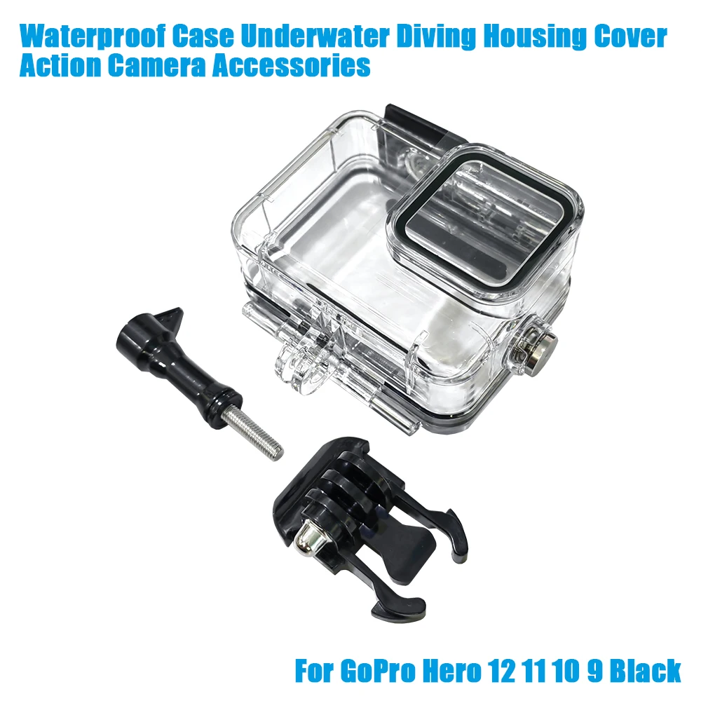 حافظة مقاومة للماء لهاتف GoPro Hero 12 11 10 9 غطاء مبيت للغوص تحت الماء ملحقات كاميرا الحركة