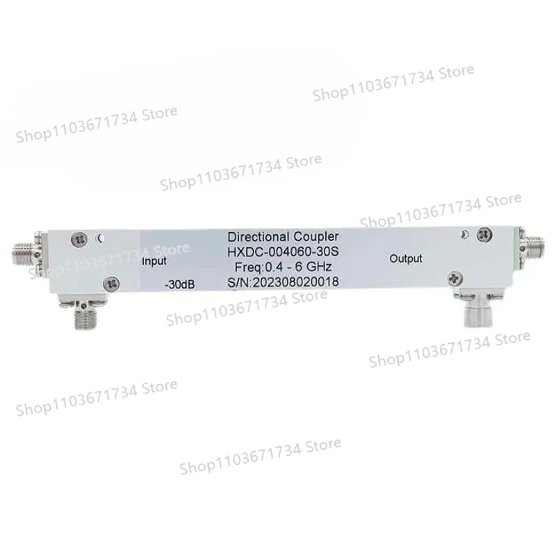 

HXDC-004060-30S 0.4-6GHz 30dB 30W RF Microwave Directional Coupler with SMA Female Connector