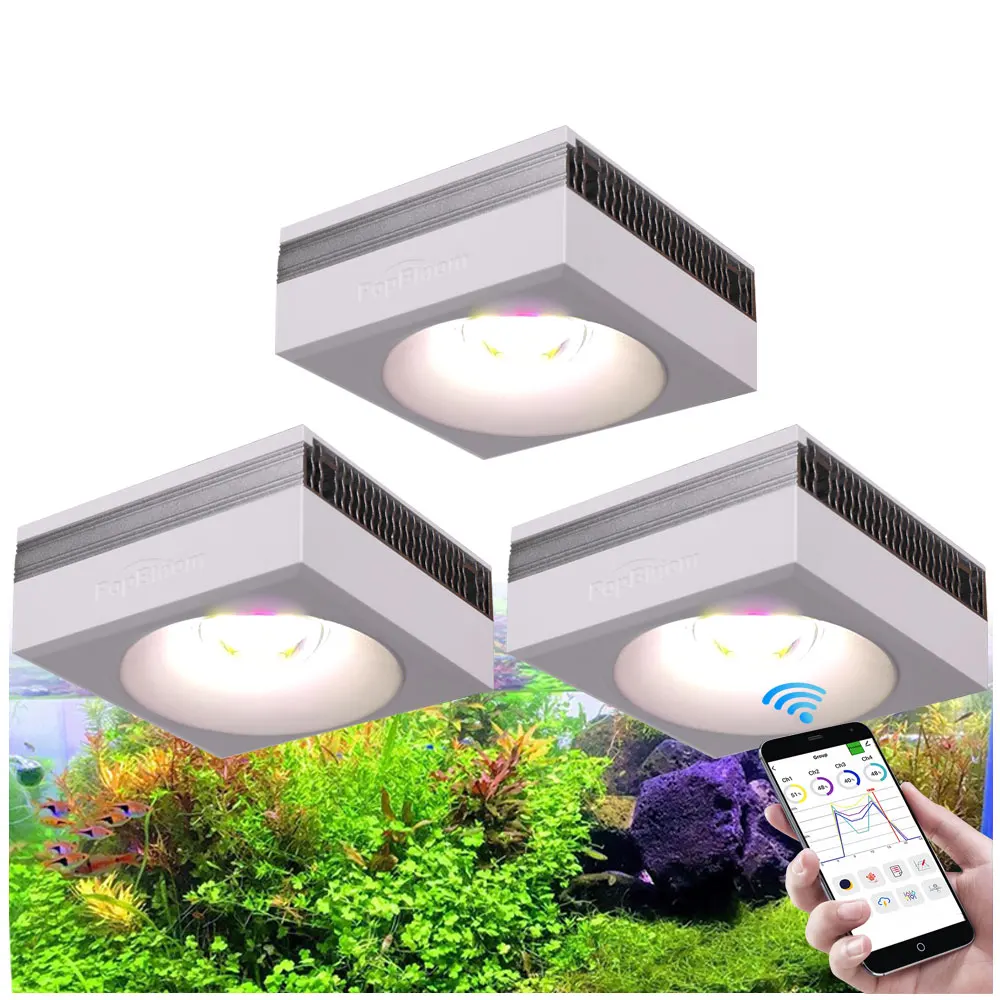 PopBloom-Full Spectrum Aquarium Plant Light, Freshwater Plants Growing Light for Aquatic Panted Fish Tank Lamp,Smart-App Control