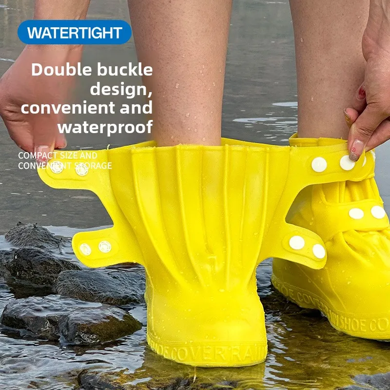 Kids Snow Boots CoverWaterproof Non-Slip Shoe Protector for Children,Thickened Wear-Resistant High Tube Gaiter for Snow Sand Mud