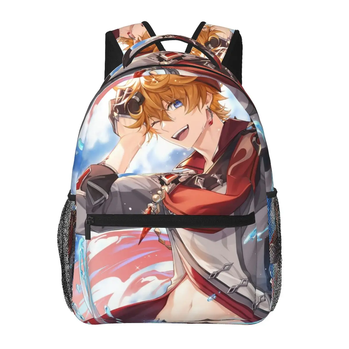 

Genshin Impact Childe Backpacks Boys Girls Bookbag Children School Bags Cartoon Laptop Rucksack Shoulder Bag Large Capacity