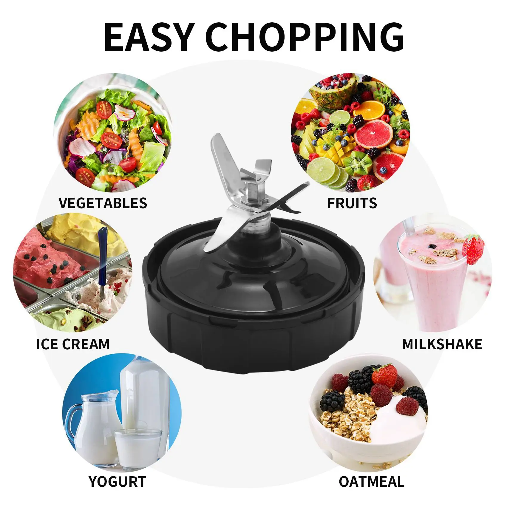 Запасные части для лезвий блендера с 7 ребрами, для лезвия экстрактора блендера Auto Iq Bl682-30 Bl642-30 Bl450-30