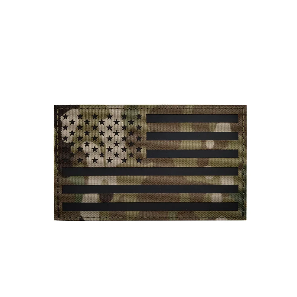 Reflective Flag Patches USA Spain France Germany UK Italy Poland Portugal Mexico Canada Russia Greece Slovakia Chile Czech NLD