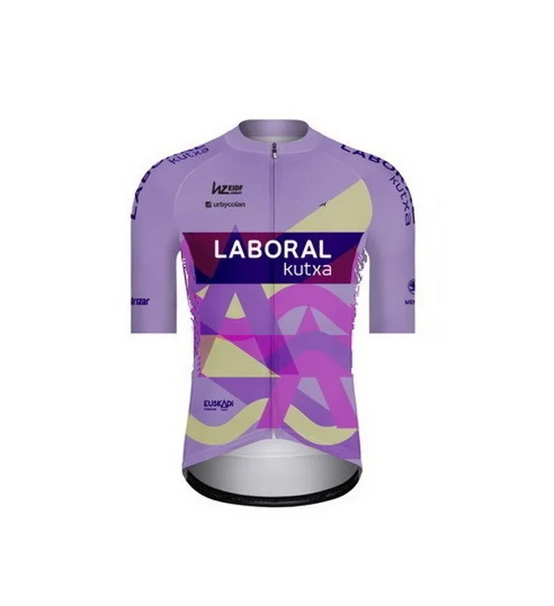 LASER CUT 2023 LABORAL KUTXA TEAM SHORT SLEEVE CYCLING JERSEY SUMMER CYCLING WEAR ROPA CICLISMO+BIB SHORTS