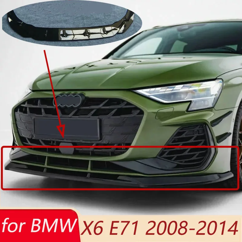 Car Front Bumper Lip for Audi S3 8Y/A3 S-Line 8Y Maxton Style 2020-2024 Splitter Spoiler Diffuser Body Kits Tuning Automobiles