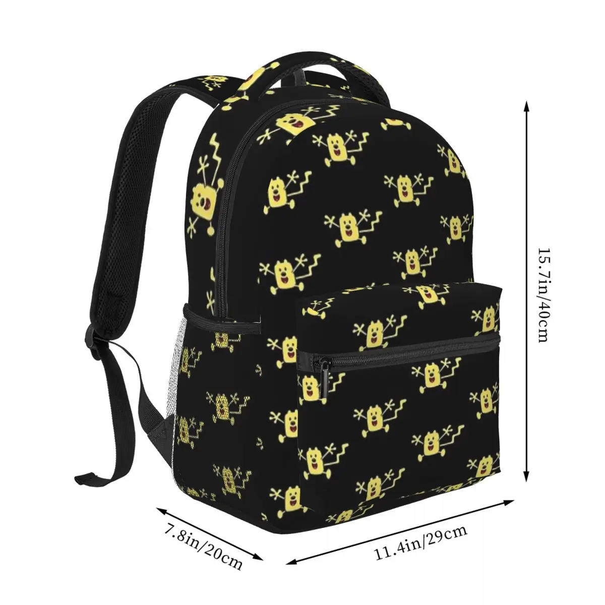 Wow Wubbzy mochilas para niños y niñas, mochila escolar informal para niños, mochila para computadora portátil, bolsa de hombro de gran capacidad