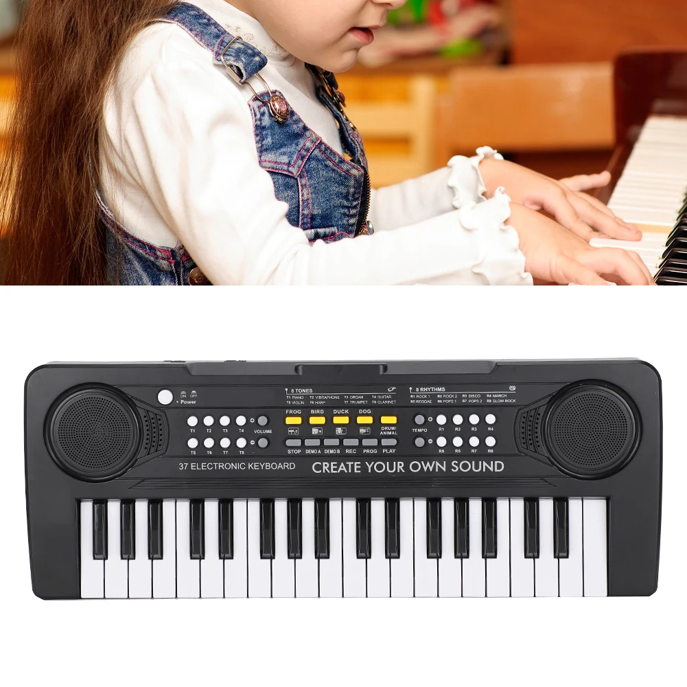 

37-Key Electric Piano USB Simulation Musical Instrument Educational Children BF-420 Plastic Electronic Components Powered