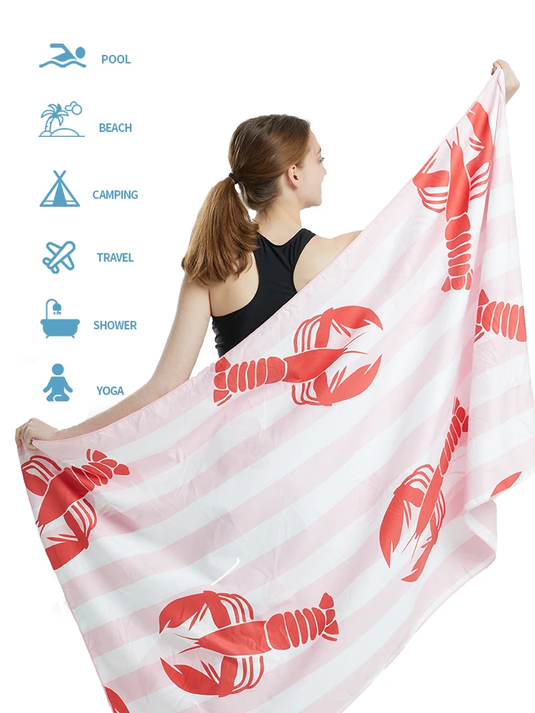 

Big Beach Towels Microfiber Beach Towels Quick Dry Towel Sand Cloud Beach Towels Aldults Pool Towel for Travel Swimmers（S17）