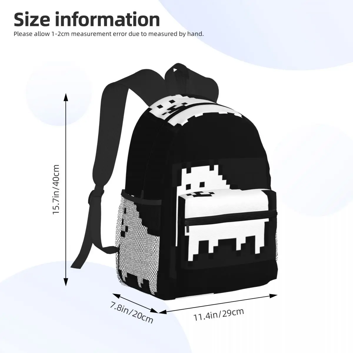 Annoying Dog In Space Undertale Toby Video Game Rpg Student Backpack School Bag Hiking Travel Daypack for Men Women Bookbag